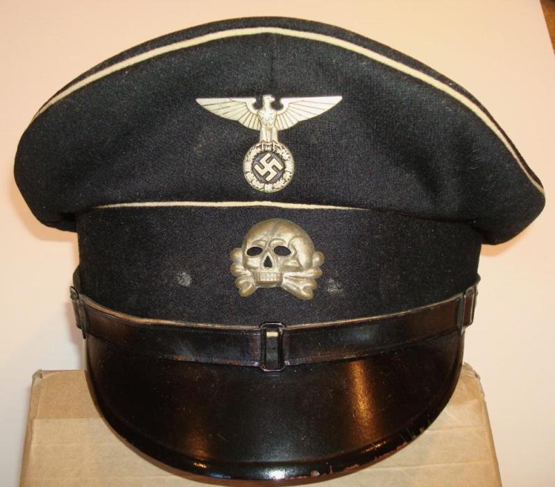 WWII GERMAN EARLY ALLGEMEINE SS VISOR CAP