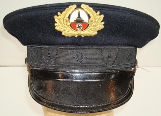 WWII GERMAN DRKB/NS-RKB VISOR CAP