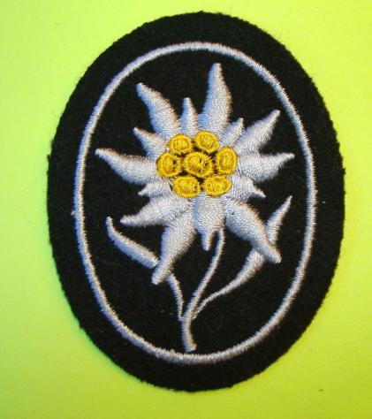 WWII GERMAN SS MOUNTAIN TROOP PATCH