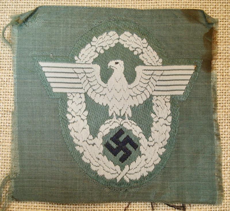 WWII GERMAN POLIZEI NCO\'S SLEEVE EAGLE