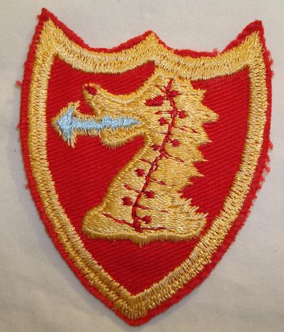  WWII 114th ARTILLERY TWILL PATCH ULTRA RARE