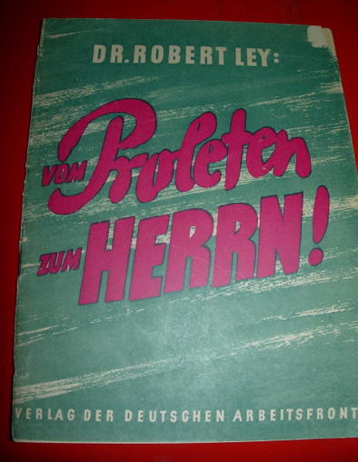NAZI PERIOD BOOKLET #2  Dr. LEY