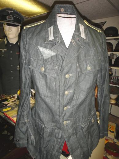 WWII GERMAN ARMY HBT SIGNALS TUNIC