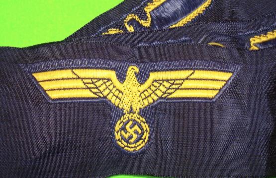 WWII KRIEGSMARINE O/S CAP EAGLE