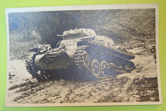 WWII GERMAN TANK POSTCARDS (3)