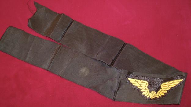 WWII GERMAN BEVO REICHSBAHN VISOR WINGED WHEEL CAP BAND