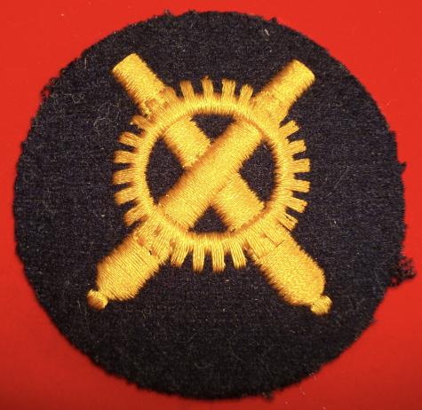 WWII KRIEGSMARINE ARTILLERY MECHANIC'S TRADE PATCH