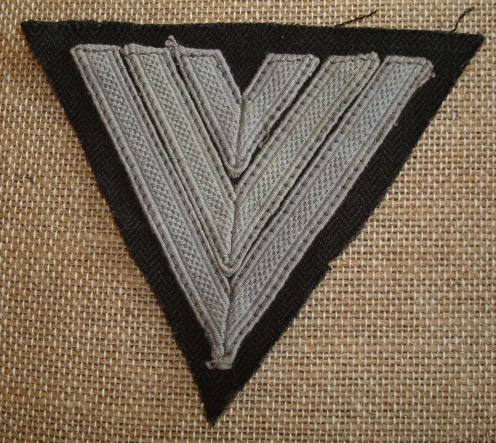 WWII GERMAN LW HAUPTGEFREITER'S DRILL TUNIC RANK CHEVRON