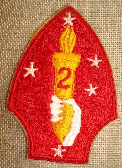 WWII US USMC 2nd DIVISION PATCH
