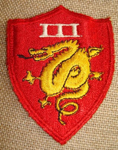 WWII USMC 3rd Marine Amphibious Corps Patch