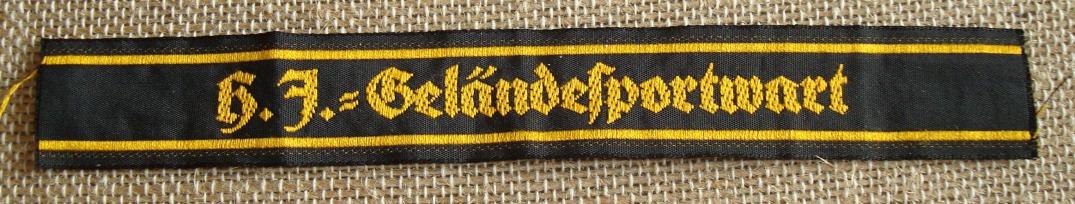 WWII GERMAN HITLER YOUTH SPORT CUFF BANDS