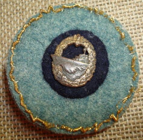 WWII GERMAN KRIEGSMARINE DESTROYER BADGE