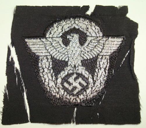 WWII GERMAN POLIZEI OFFICER’S M43/OVERSEAS CAP EAGLE