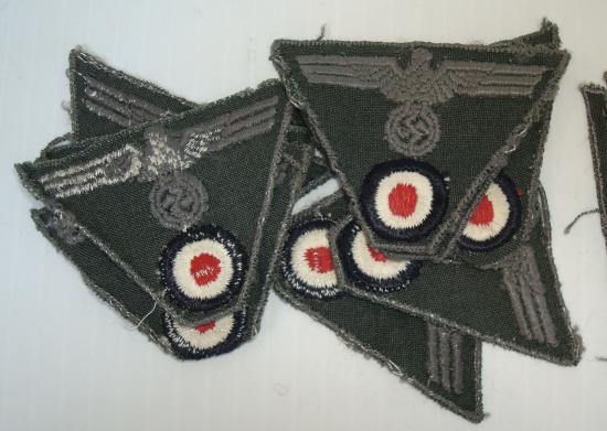 WWII GERMAN EM/NCO'S M44 TRAPEZOID CAP INSIGNIA