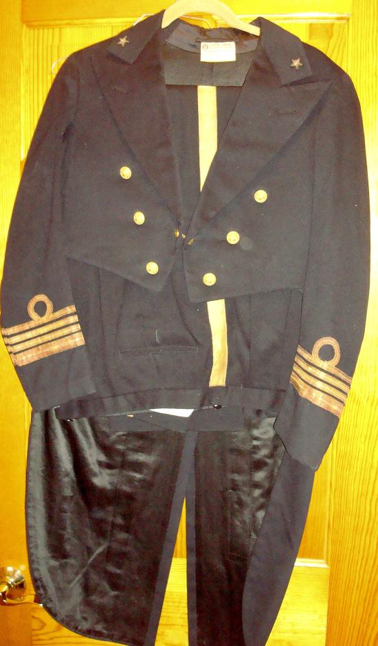 WWII ITALIAN NAVY FROCK TUXEDO TAILS UNIFORM MINT