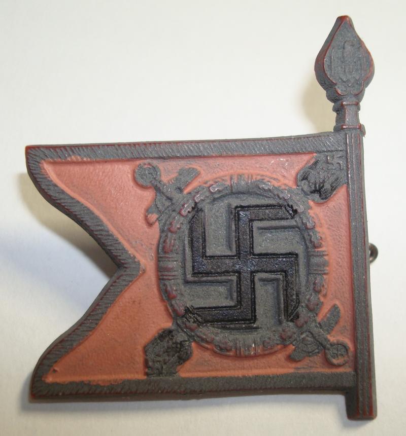WWII GERMAN FUHRER STANDARD FLAG TINNIE