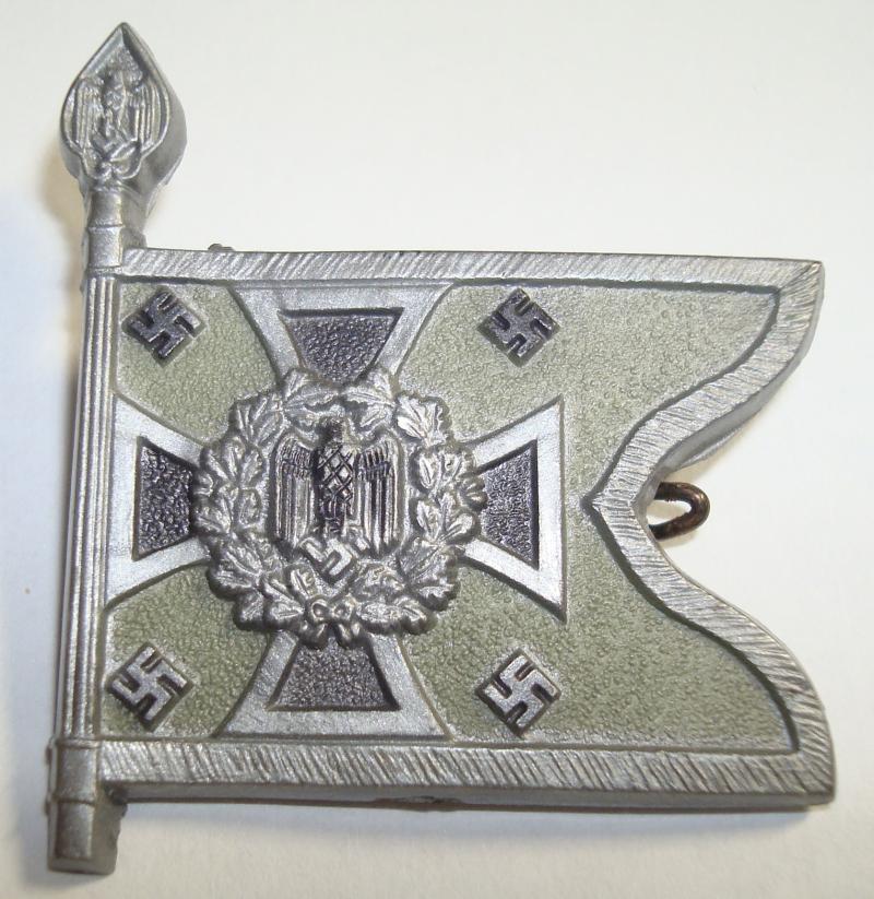 WWII GERMAN PANZER GRENADIER FLAG TINNIE
