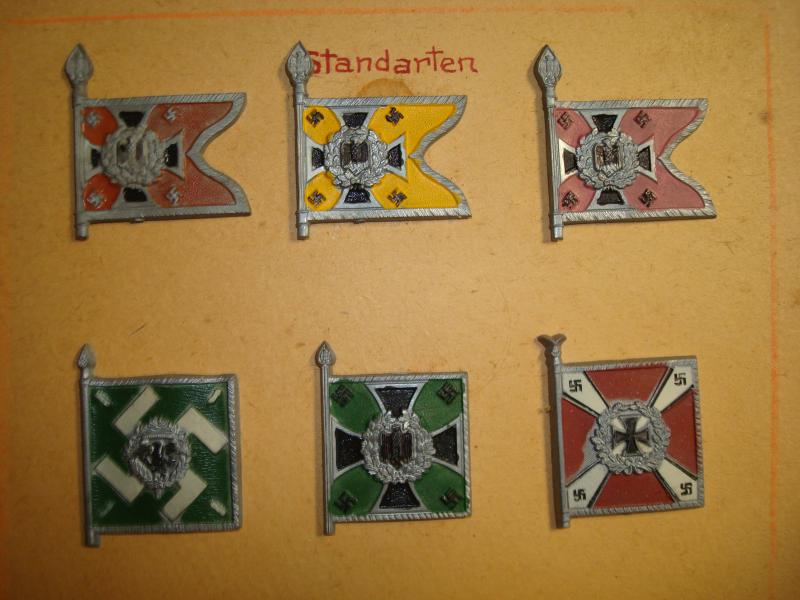 WWII GERMAN SALESMAN SAMPLE FLAG BOARD