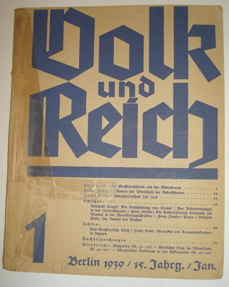 WWII GERMAN VOLK und REICH BOOK