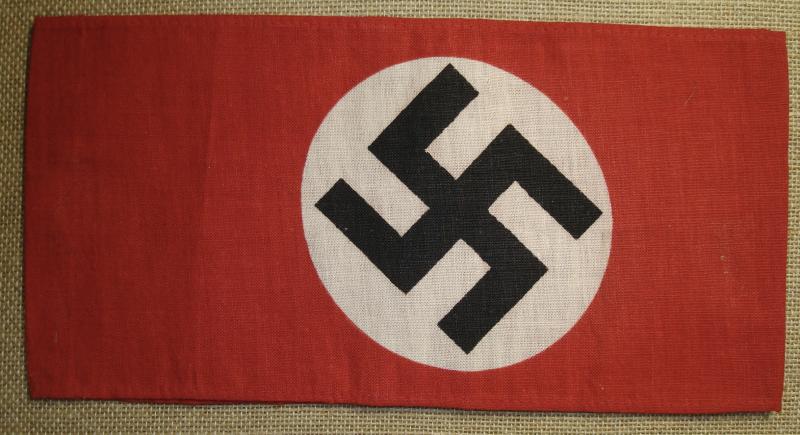 WWII GERMAN NSDAP PRINTED ARMBAND