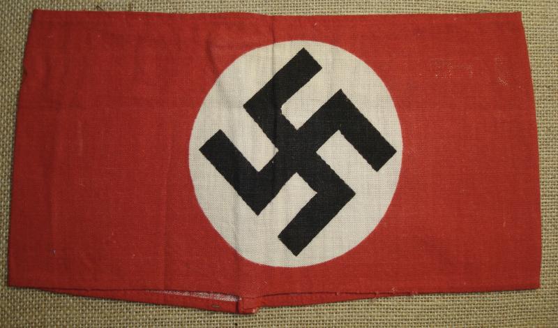 WWII GERMAN NSDAP PRINTED ARMBAND