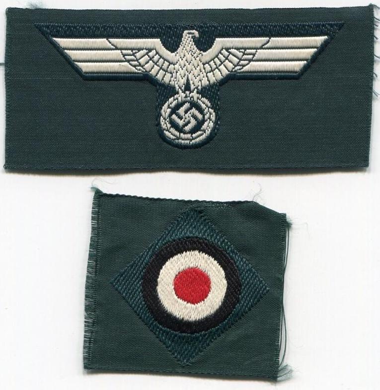 WWII GERMAN  M-37 CAP EAGLE and COCKADE