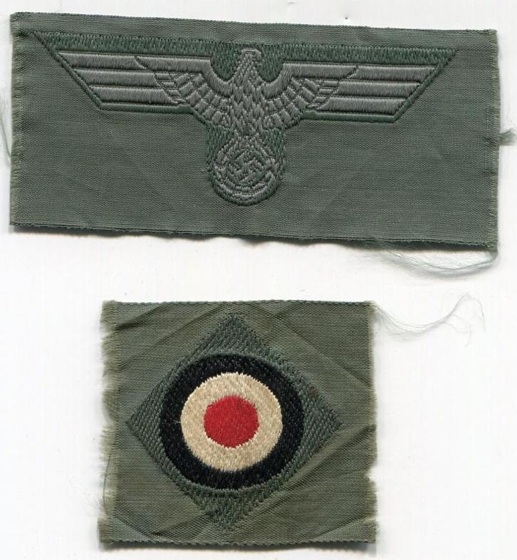 WWII GERMAN  M-40 CAP EAGLE and COCKADE