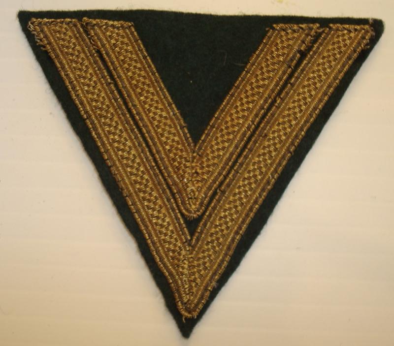 WWII GERMAN COASTAL ARTILLERY OBERGEFREITER'S RANK CHEVRON