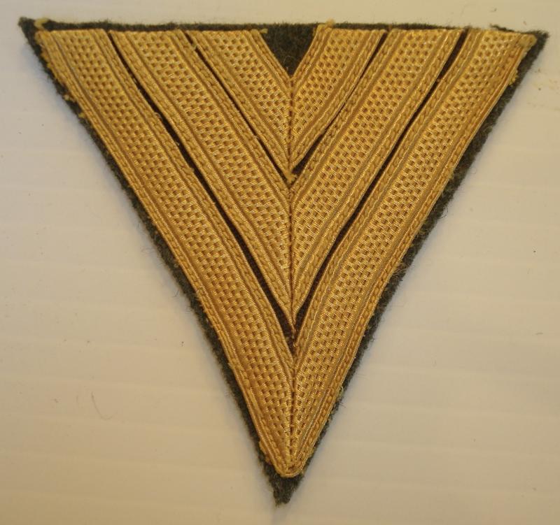 WWII GERMAN COASTAL ARTILLERY HAUPTGEFREITER'S RANK CHEVRON