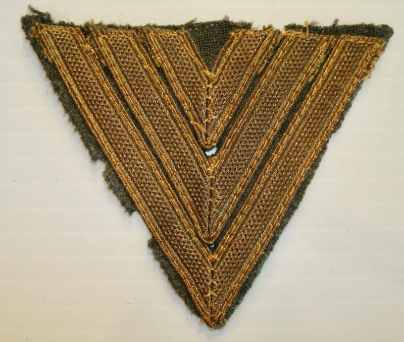 WWII GERMAN COASTAL ARTILLERY HAUPTGEFREITER'S RANK CHEVRON