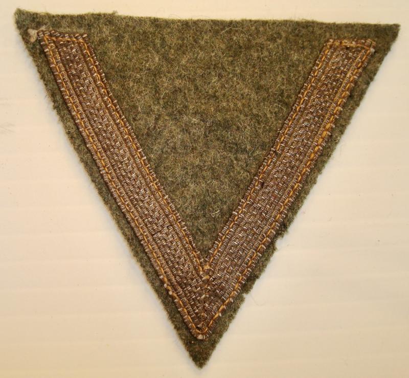 WWII GERMAN COASTAL ARTILLERY GEFREITER'S RANK CHEVRON