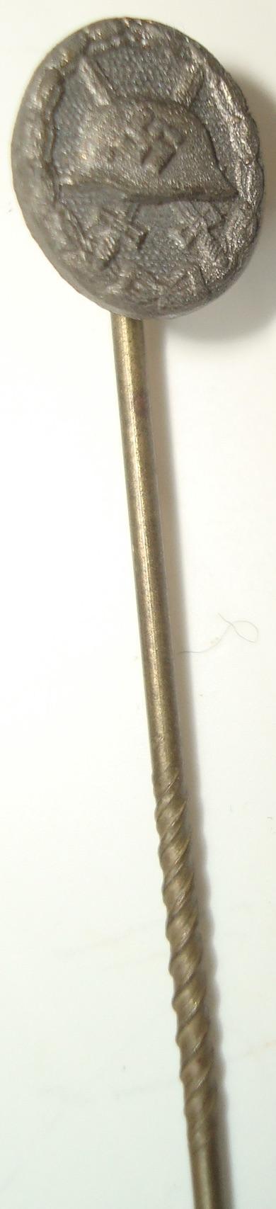 WWII GERMAN SILVER WOUND BADGE STICKPIN