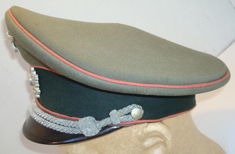 WWII GERMAN PANZER OFFICER VISOR CAP
