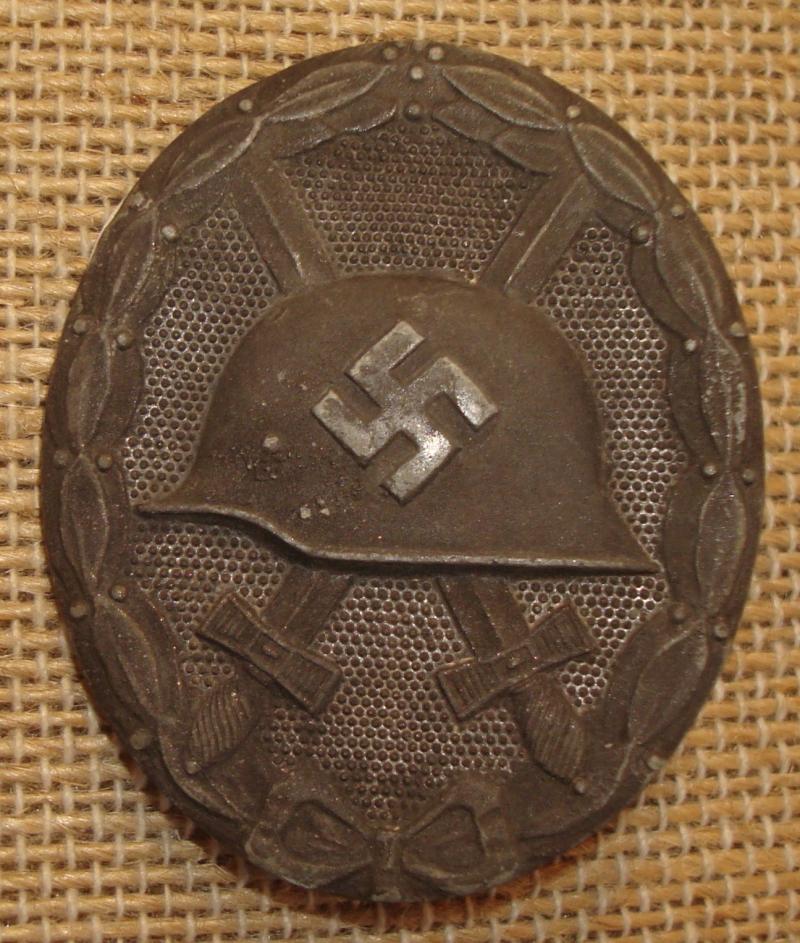 WWII GERMAN SILVER WOUND BADGE, 1939