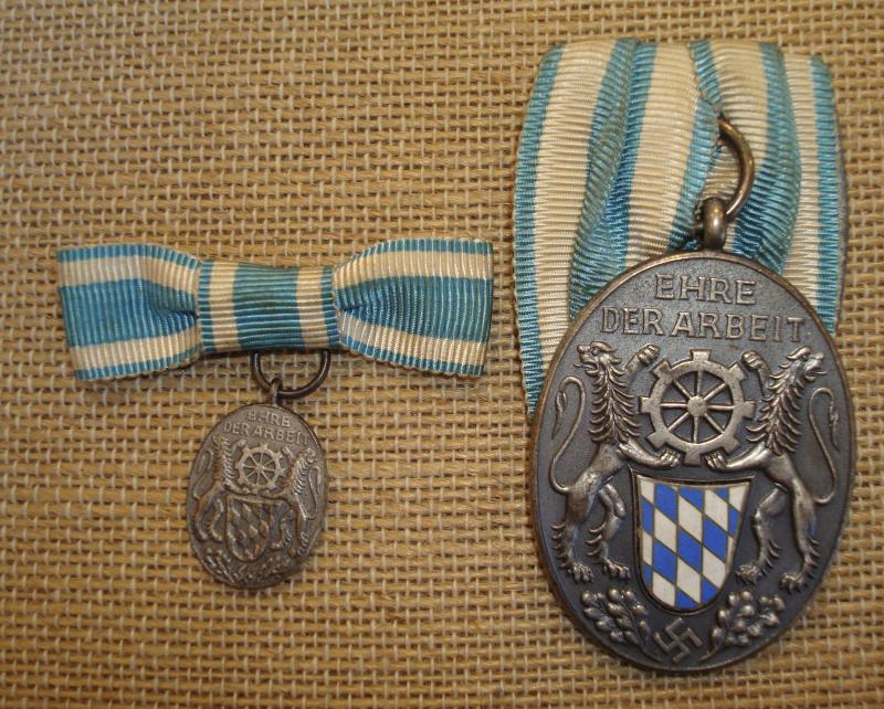 Bavarian 25 Year Labor Service Medal