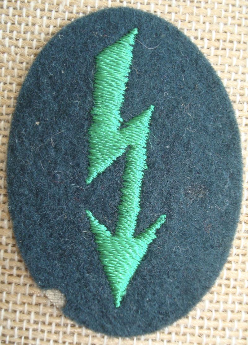 WWII GERMAN MOUNTAIN TROOP SIGNAL PERSONNEL'S TRADE BLITZ