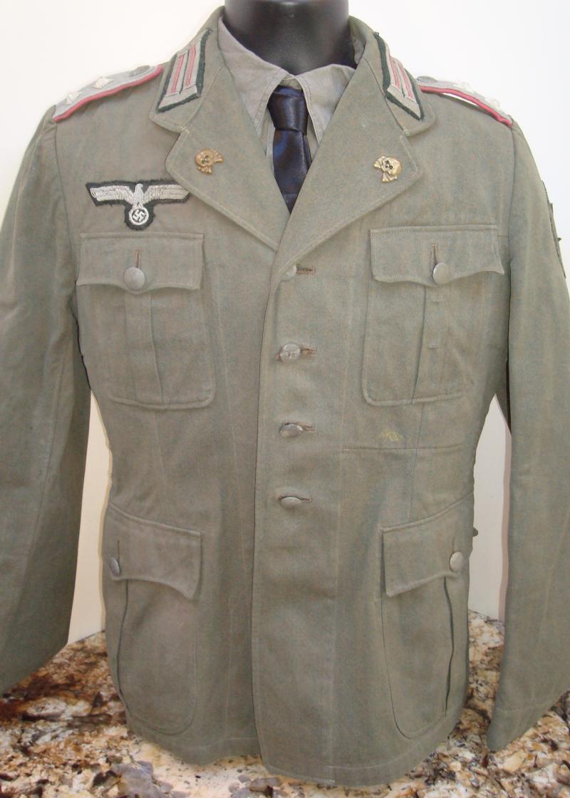 WWII GERMAN PANZER HAUPTMANN'S TUNIC KRIM