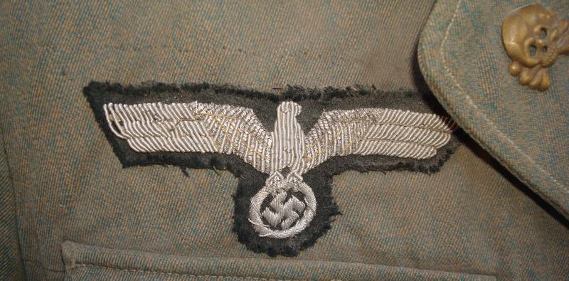 WWII GERMAN PANZER HAUPTMANN'S TUNIC KRIM