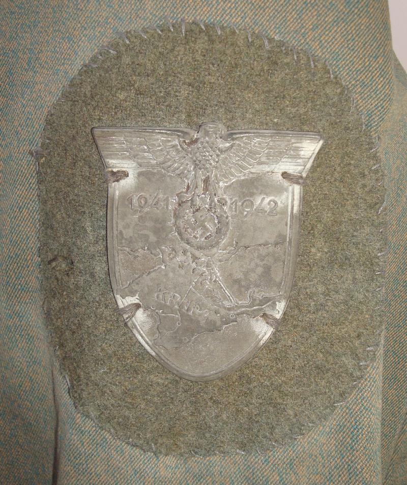 WWII GERMAN PANZER HAUPTMANN'S TUNIC KRIM