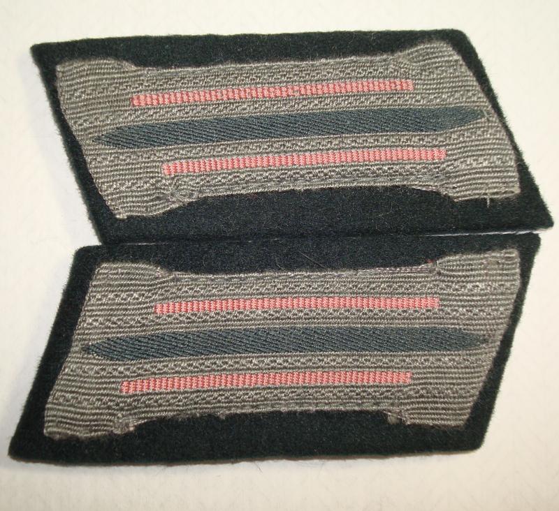 WWII GERMAN PANZER EM/NCO'S COLLAR TABS